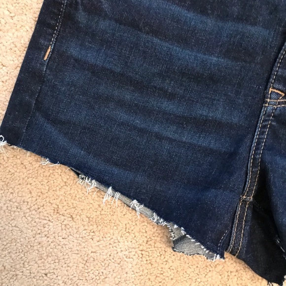 American Eagle Hi Rise Denim Shorts Cut Offs Altered Size 2 Next Level Stretch - Picture 9 of 16